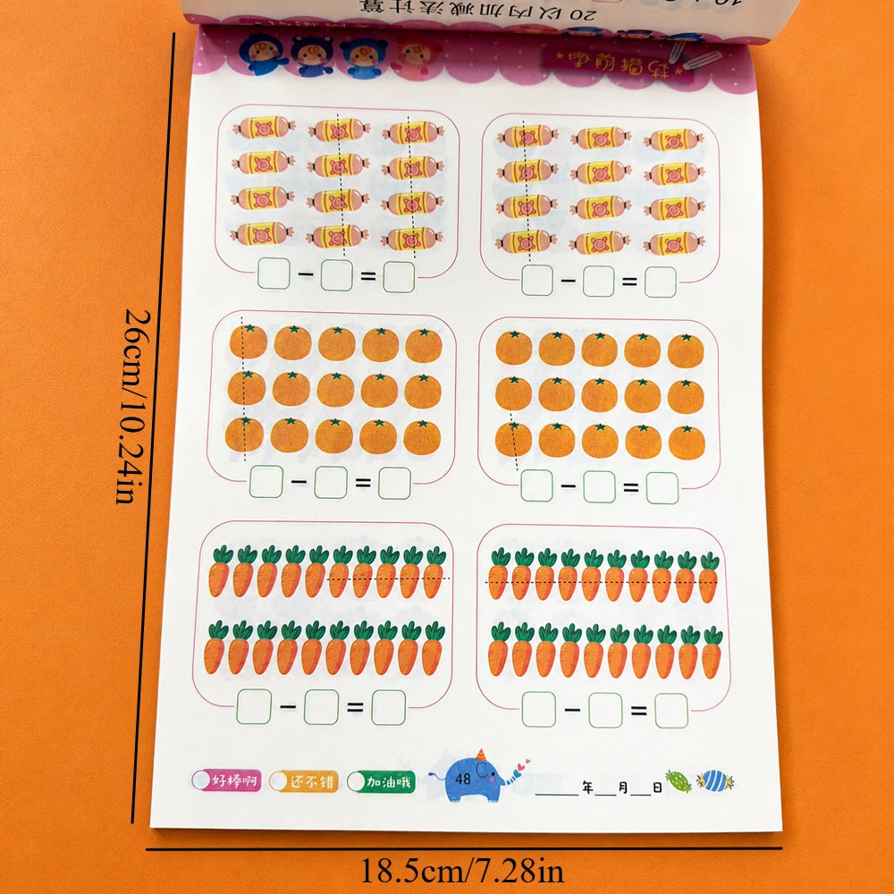Preschool Math Workbook Addition Subtraction Within 20 78 Pages Kids
