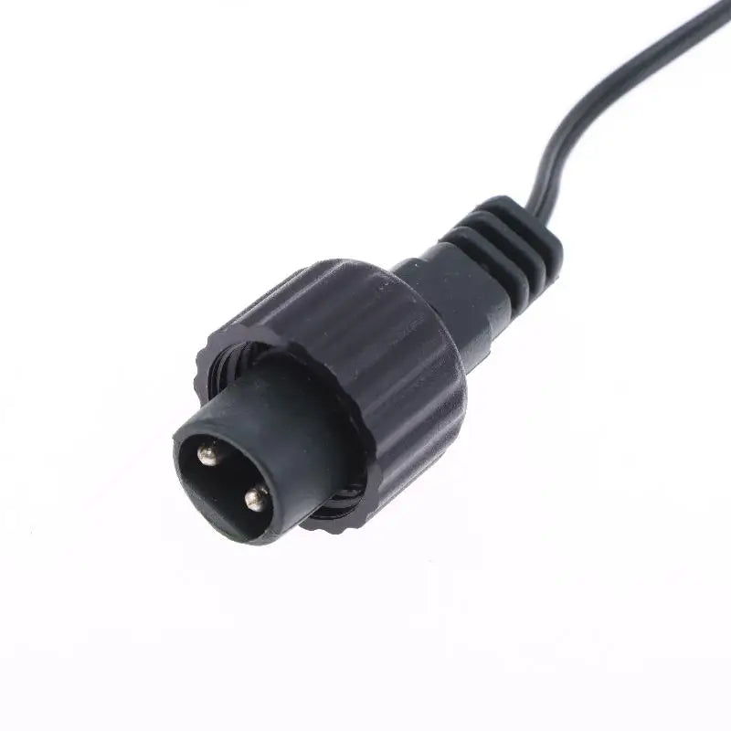 Outdoor Solar Light Waterproof Extension Cable For Solar Panel 2Pin LED Connector Male 2 Meters Black 2Pin Plug Connector Wire Peaceful Pleasures Health and Wellness