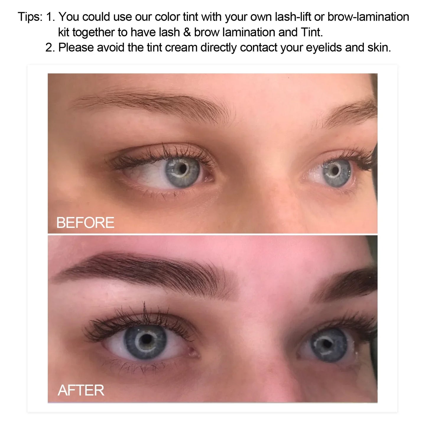 Semi-Permanent Eyebrow & Lash Tint Kit – Waterproof Cream