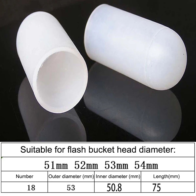 2Pcs Silicone Elastic Flashlight Lampshade For SP31 SP35 IF22A C8G IF25A SP36 S2 C8 EA01 TS21 Q8 14-75MM Torch Peaceful Pleasures Health and Wellness 51 54mm