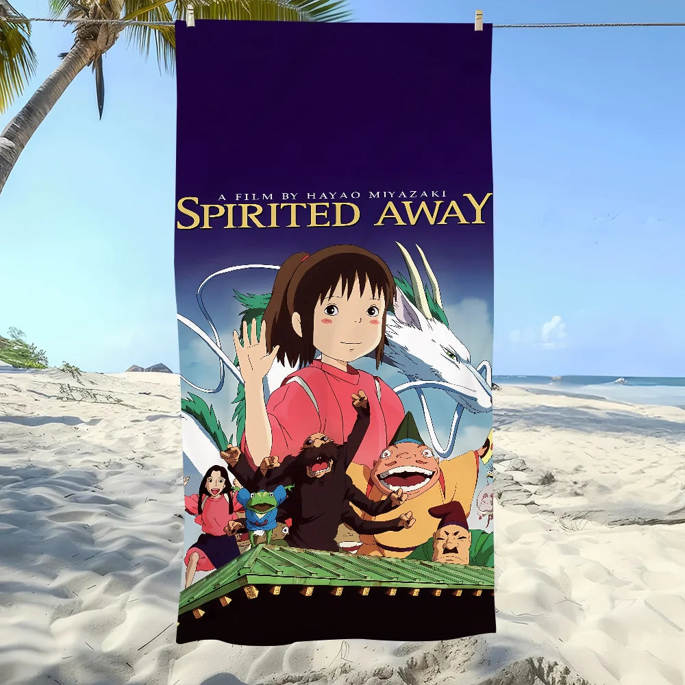 Anime Spirited Away Quick-Dry Beach Towel | 11 Sizes