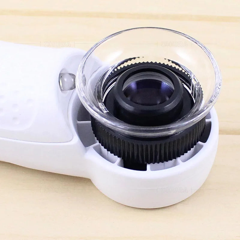 Jewelry Appraisal Led Magnifying Glass Handheld High Magnification Jewelry Mirror Gift with Lens Cover Peaceful Pleasures Health and Wellness