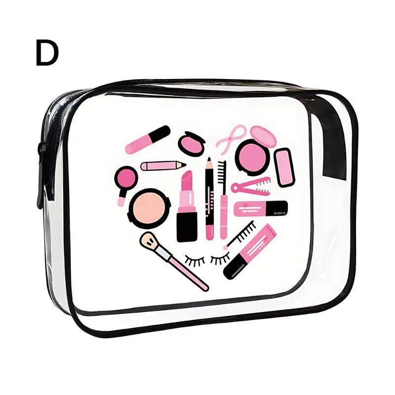 Zippered Closure, Large Capacity, Easy To Clean - Stylish High-Quality Women's Storage Bag, Travel Toiletry Organizer Peaceful Pleasures Health and Wellness D