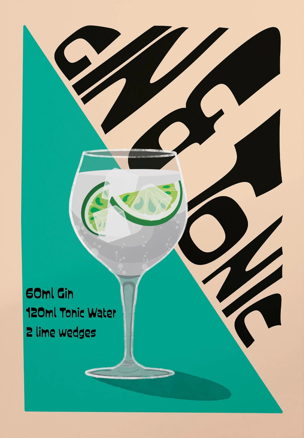 Vintage Cocktail Canvas Wall Art | Retro Bar Drinks Print