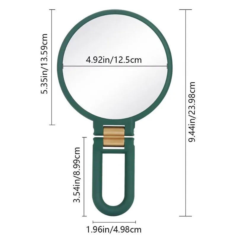 Beauty Hand Mirror, 30X Magnifying Mirror on Stand, Double Sided Magnifying Mirror with 30X/1X Magnification, 360°Adjustable Han Peaceful Pleasures Health and Wellness