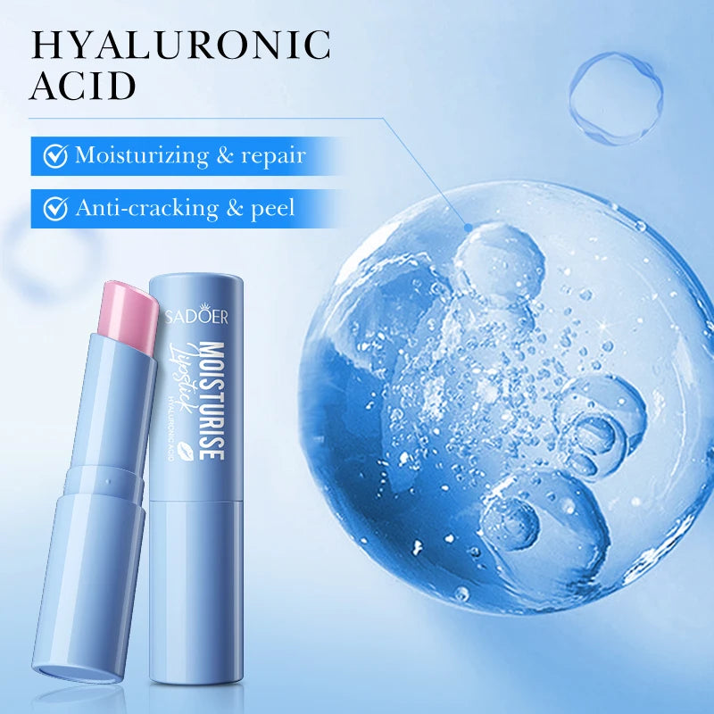 Hyaluronic Acid Lip Balm long-lasting Moisturizing Lip Care, Hydrating & Nourishing Soothe Dryness Softens Rough Lips Peaceful Pleasures Health and Wellness