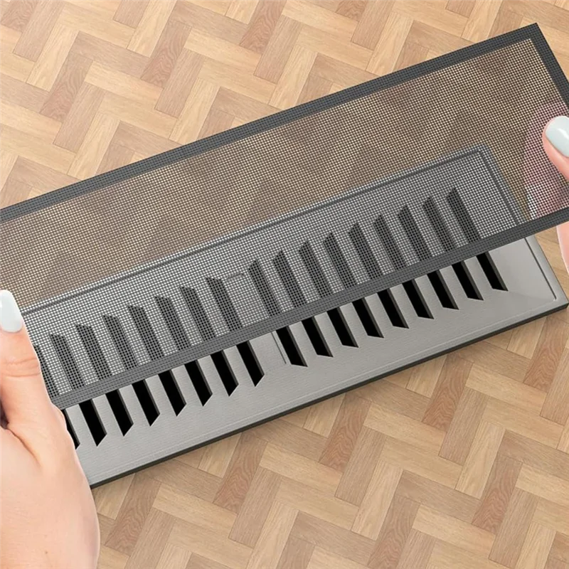 Y51A-Magnetic Register Covers Air Vent Covers Mesh Vent Covers For Home Floor Ceiling Catch Debris Hair Insect Peaceful Pleasures Health and Wellness