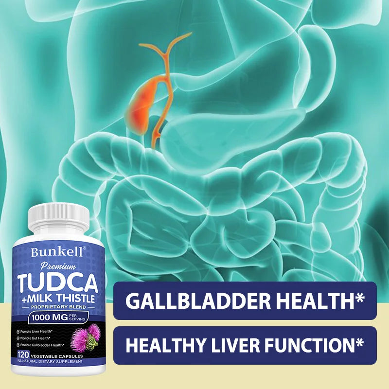 Liver Detox Capsules with Milk Thistle & TUDCA | Bunkell