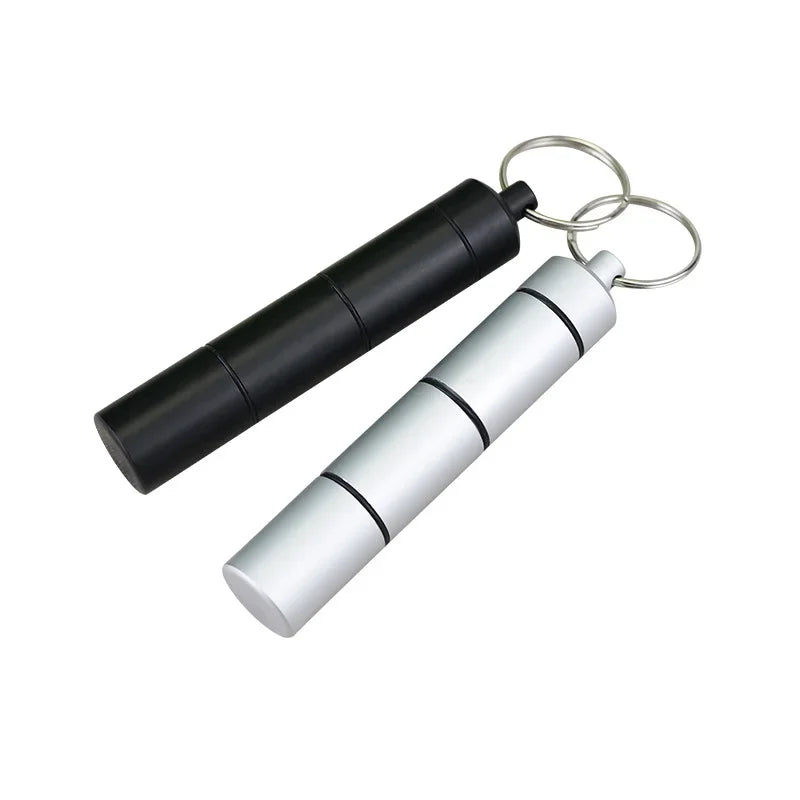 Mini Aluminum Waterproof Pill Box Portable Sealed 3 Hour Grid Daily Organizer Travel Medical Vitamin Fish Oil Peaceful Pleasures Health and Wellness