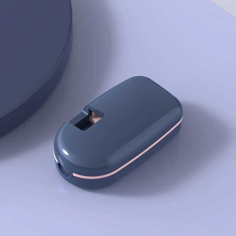 Portable Pill Splitter & Cutter with Storage Case | Quartet Pill Splitter & Case Peaceful Pleasures Health and Wellness Blue