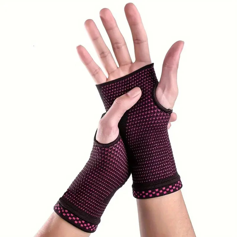 Wrist Compression Support Glove – Knit Sleeve, Unisex | RooRuns