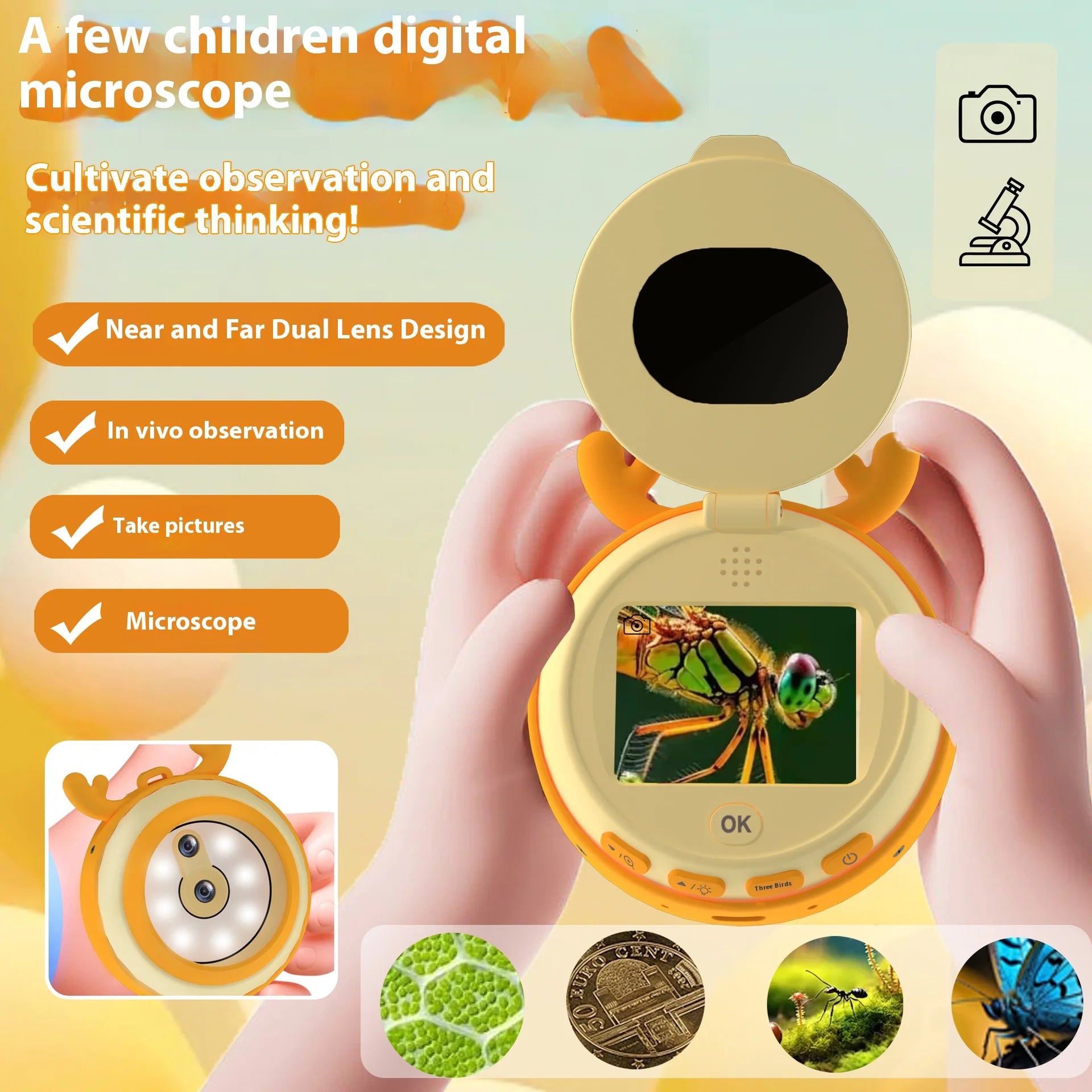 Children's Microscopes, Outdoor Children's Cameras, Hobbies, Magnifying Glasses Peaceful Pleasures Health and Wellness