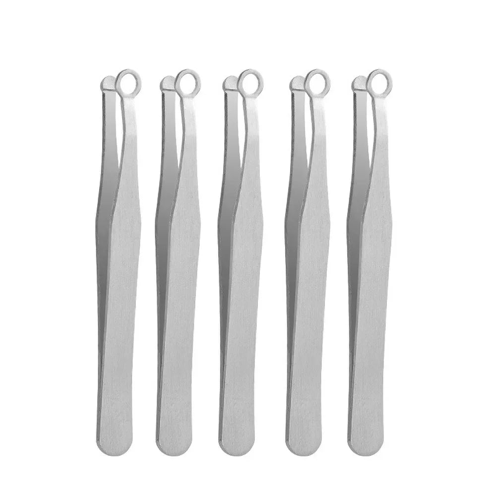 Stainless Steel Nose & Eyebrow Hair Trimmer Tweezer