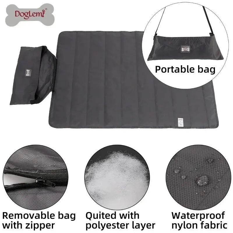Waterproof Foldable Dog Blanket Mat – Travel & Outdoor Bed
