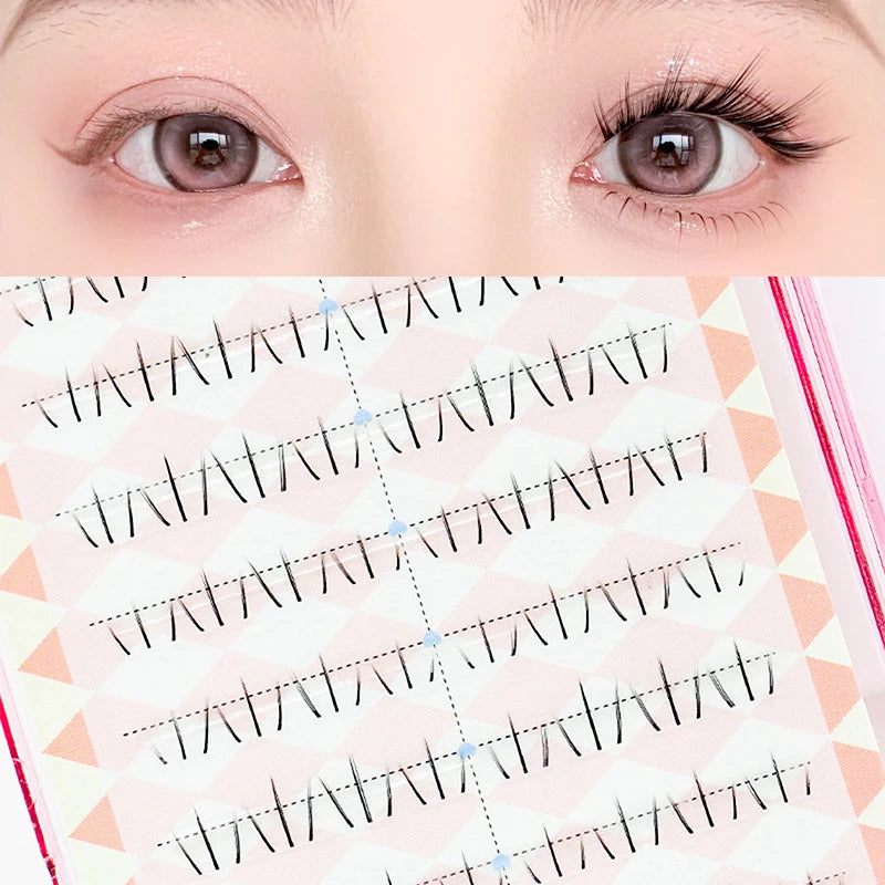 Cat's paw Eyelashes Cluster Lashes Individual Lashes Soft Idol Lash Clusters Reusable Natural DIY Under Lashes Peaceful Pleasures Health and Wellness