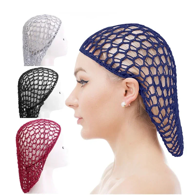 Women's Mesh Crochet Turban Beanie | Sleep Cap & Snood Hat Turban Sleep Cap Peaceful Pleasures Health and Wellness
