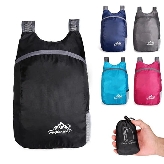 Lightweight Foldable Backpack Ultralight Outdoor Hiking Bag Portable Waterproof Sports Daypack Multi-color Travel Bag Unisex Peaceful Pleasures Health and Wellness