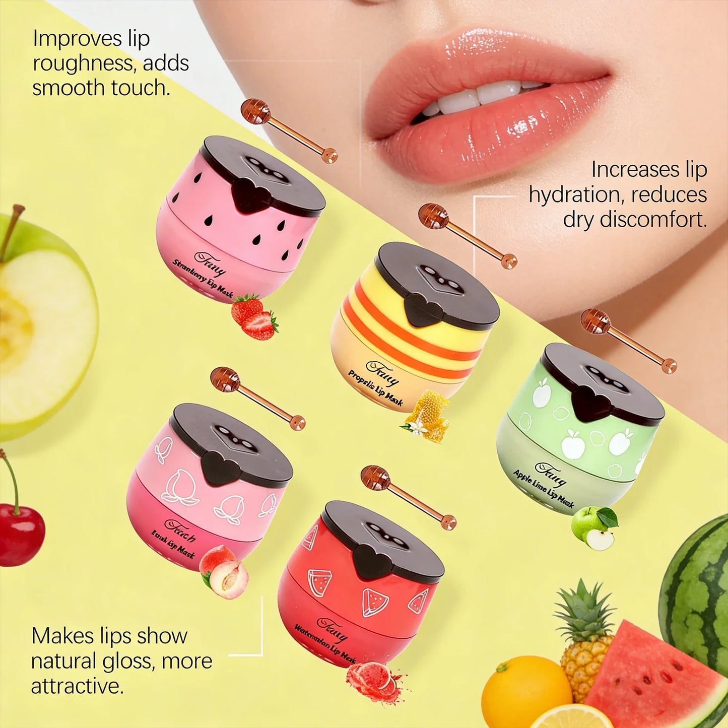 Propolis Lip Mask Stick – Hydrating Overnight Lip Balm 5.5g