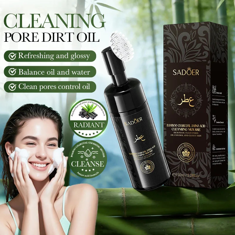 SADOER Bamboo Charcoal Amino Acid Cleansing Mousse 150ml