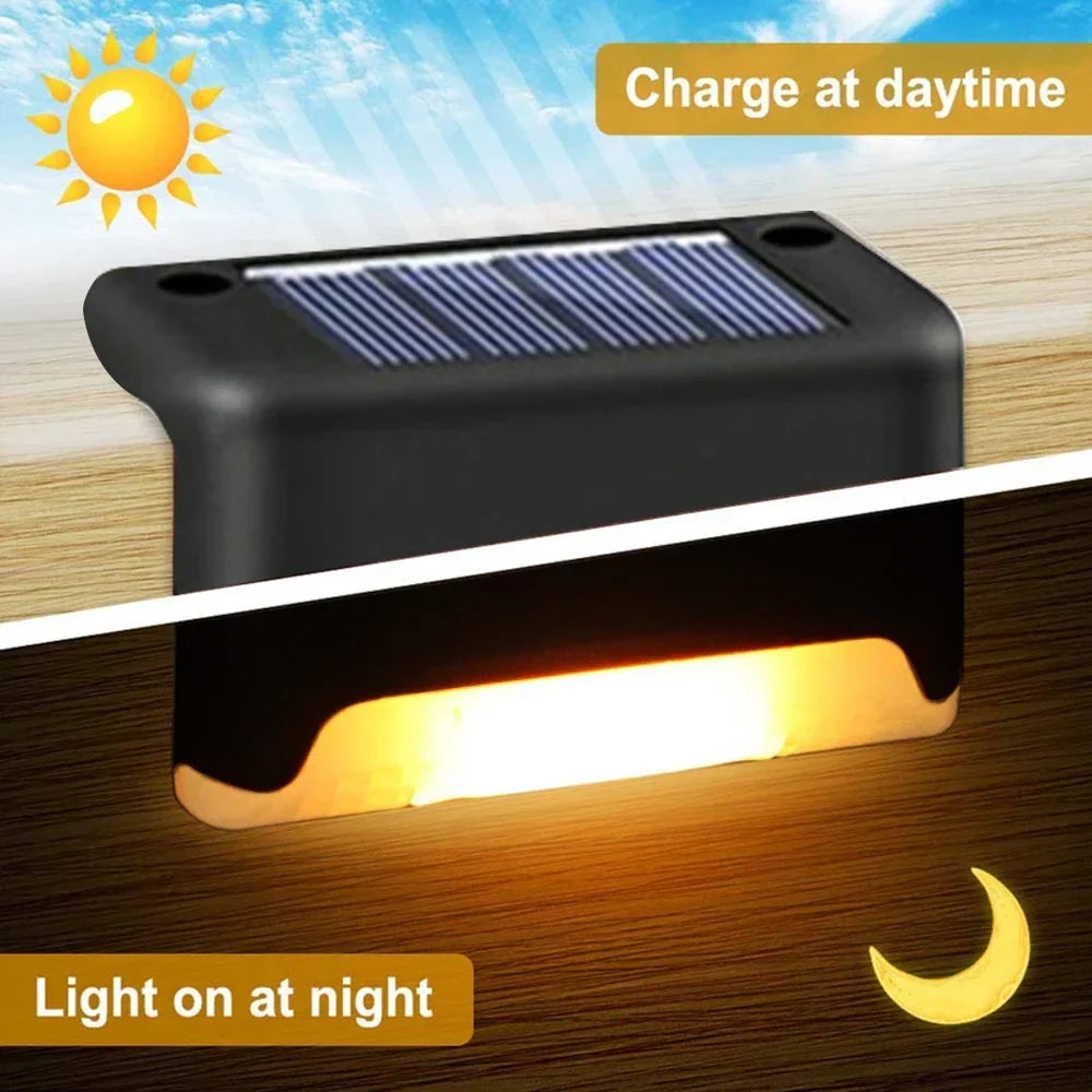 Solar LED Deck & Fence Lights | Waterproof Outdoor Garden Stair