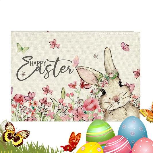 Easter Bunny Placemat | Spring Rabbit & Egg Print Table Mat Seasonal Placemat Oasis Select