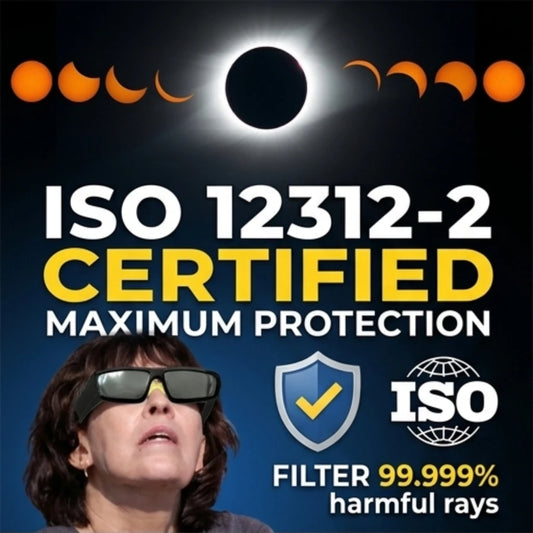 Safe Solar Eclipse Glasses Plastic Frame Professional Solar Viewer Shade For Direct Sun Observation Total Eclipse Eyewear Peaceful Pleasures Health and Wellness