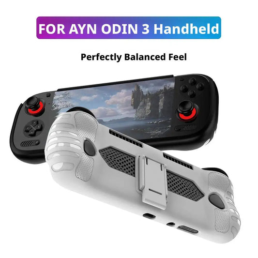 For Odin3 Handheld Console Protective Case TPU Stand Shockproof And Anti-Slip Protective Cover Gaming Console Accessories Peaceful Pleasures Health and Wellness