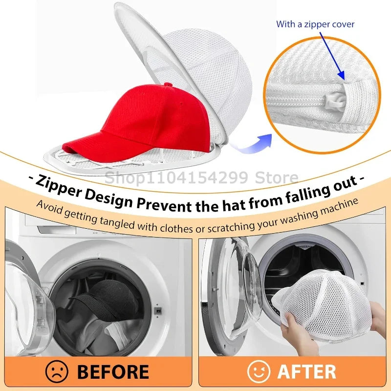 Hat Washing Protector Bag – Anti-Deformation Laundry Cage