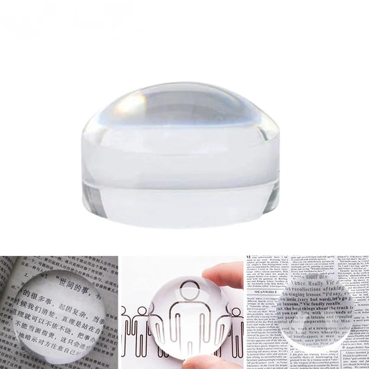 Acrylic Reading Mirror 65Mm High-Definition High Magnification Reading Paperweight Style Peaceful Pleasures Health and Wellness 65mm