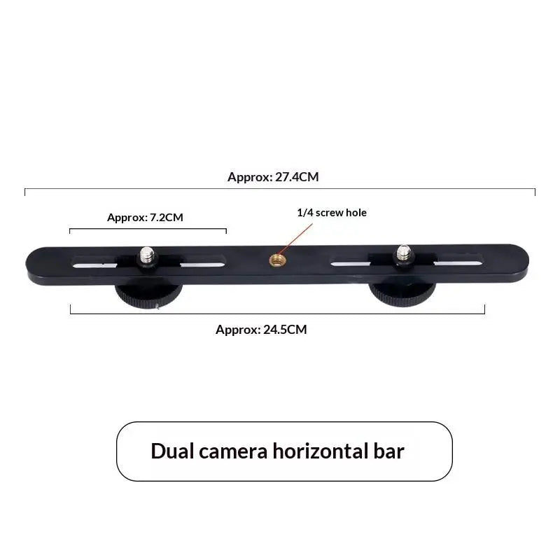 DSLR Flash Bracket Stand with Twin Hot Shoe Adapter | Universal