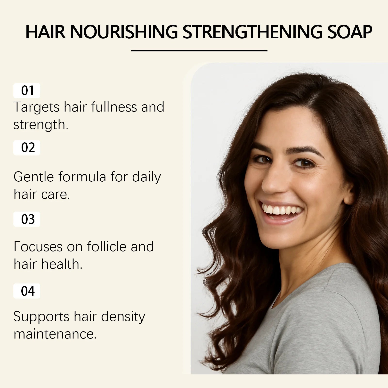 Usman Grass Shampoo Soap Gentle Cleansing Oil Control Volumizing Strengthen Hair Roots Soothing Scalp Repair Smooth Shampoo Soap Peaceful Pleasures Health and Wellness