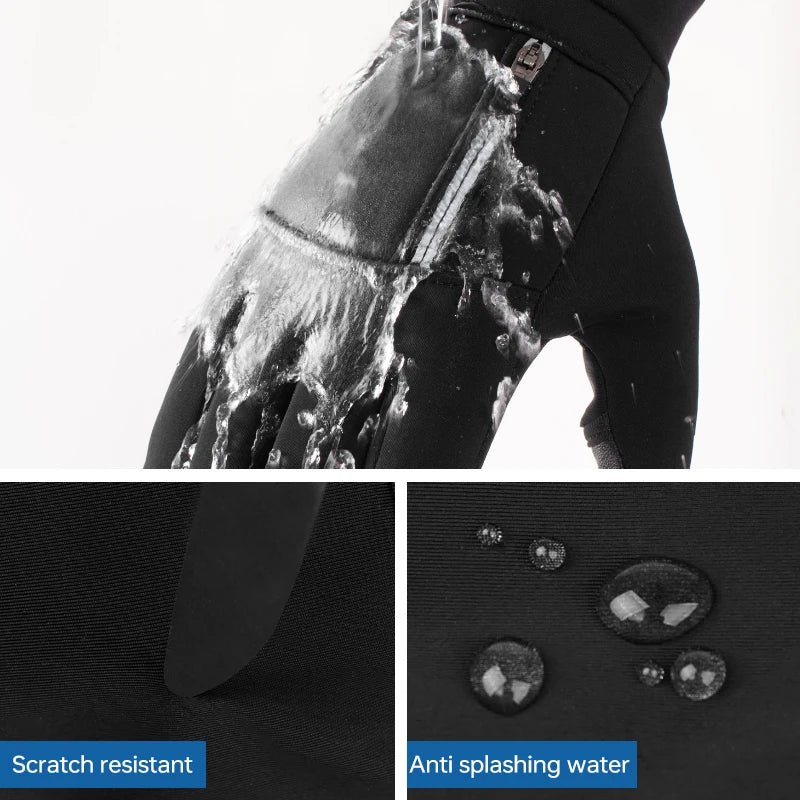 Winter Flip-Finger Touchscreen Gloves – Windproof & Waterproof