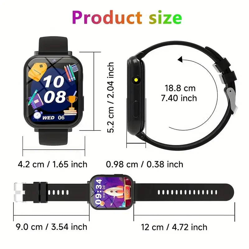 Kids Smart Watch 1.83" | Camera, 18 Games & LED Torch – LOMAXFR