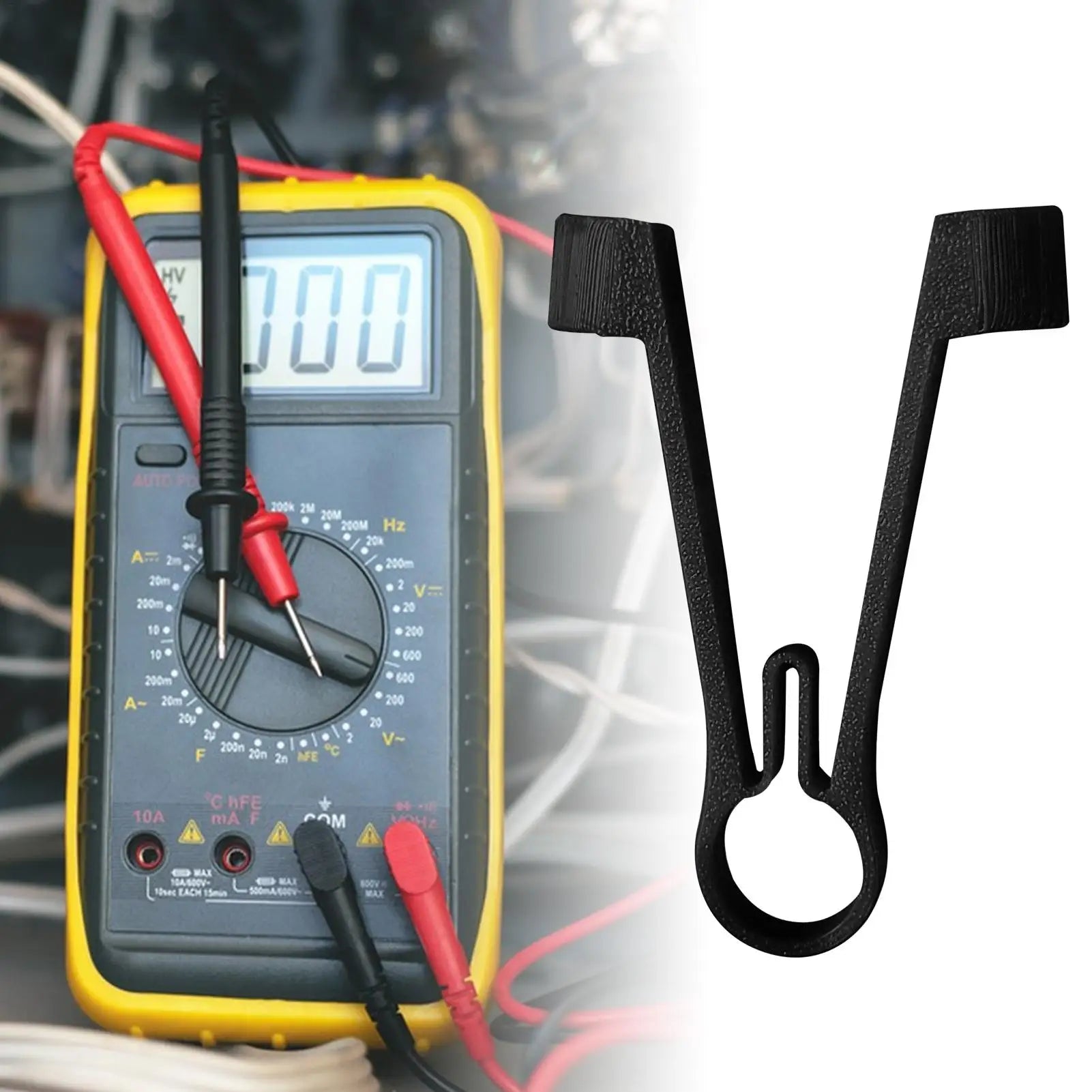 Multi meter probe holder tester probe clamping tool electrical testing power supply maintenance accessories DIY essential Peaceful Pleasures Health and Wellness