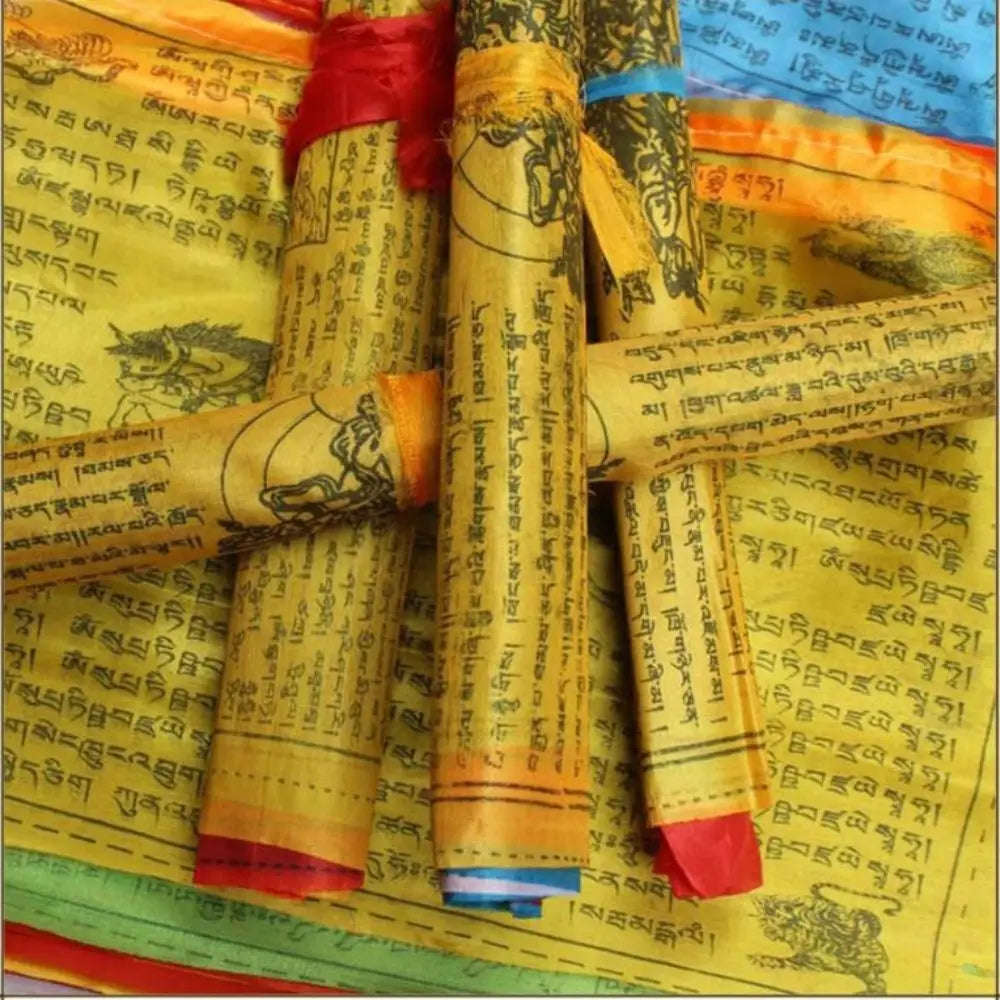 Tibetan Buddhist Prayer Flags – 5M, 20 Colorful Banners