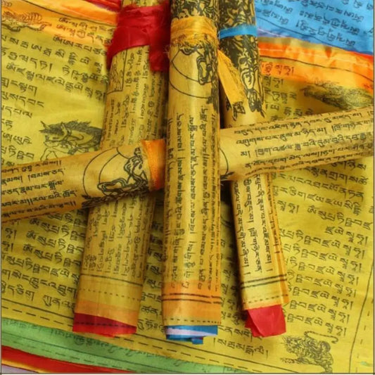 Tibetan Buddhist Prayer Flags – 5M, 20 Colorful Banners