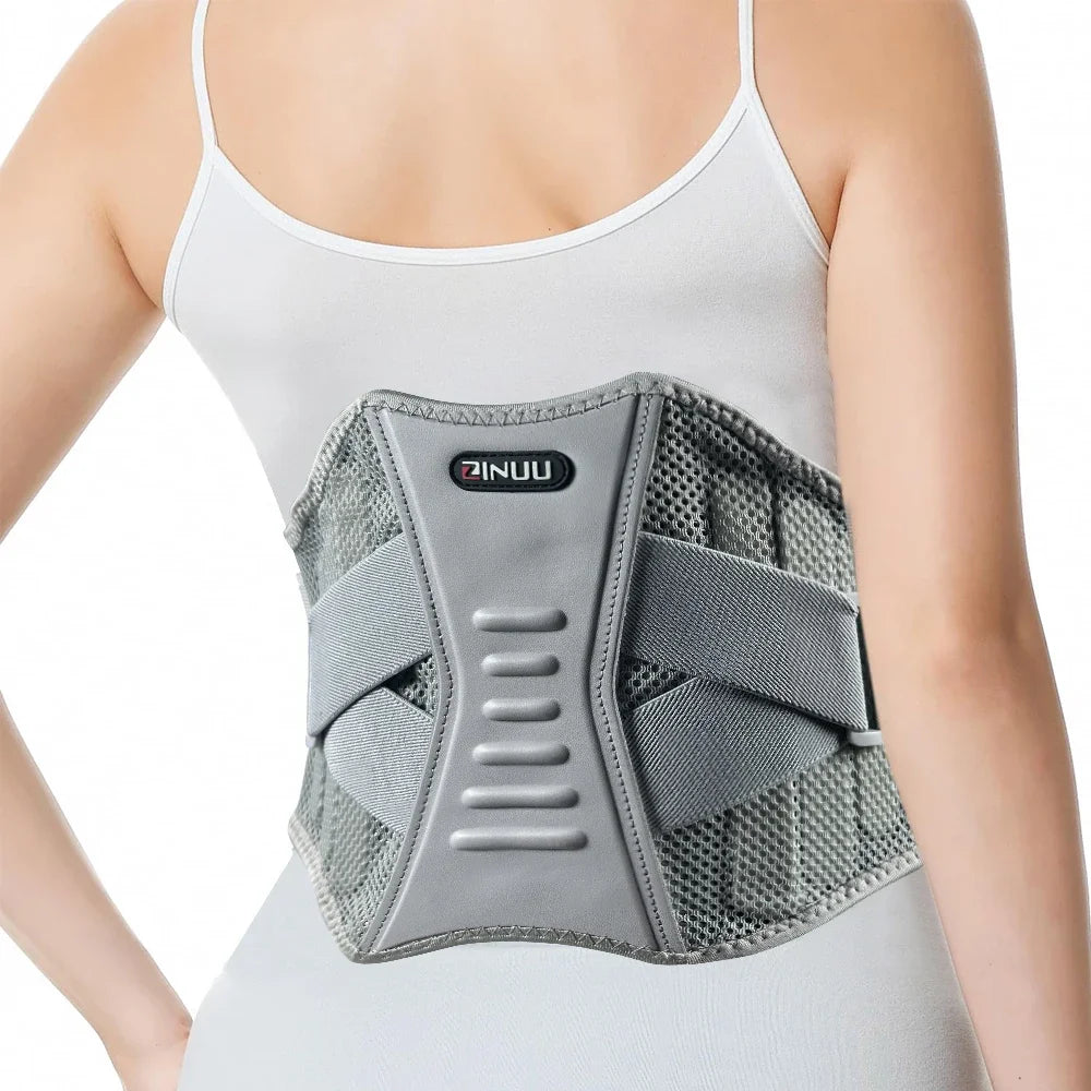 WEFITON Back Support Belt | Sciatica & Herniated Disc Relief Lumbar Support Brace Peaceful Pleasures Health and Wellness Gray-1PCS