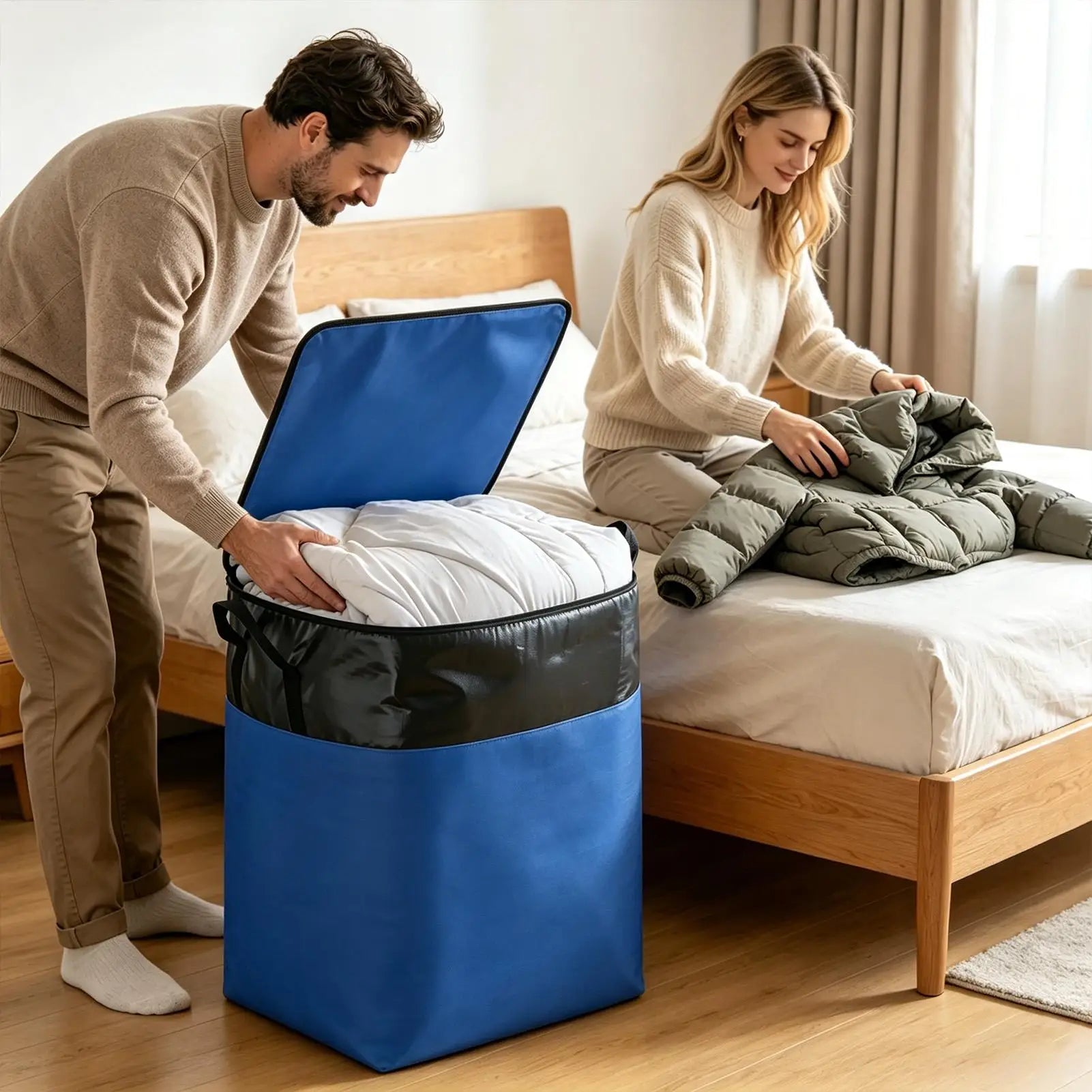 140L Moving Bags Large Clothes Packing Container Closet Storage Bags For Travel College Camping Dorm Bedroom Basement, Laundry ﻿ Peaceful Pleasures Health and Wellness