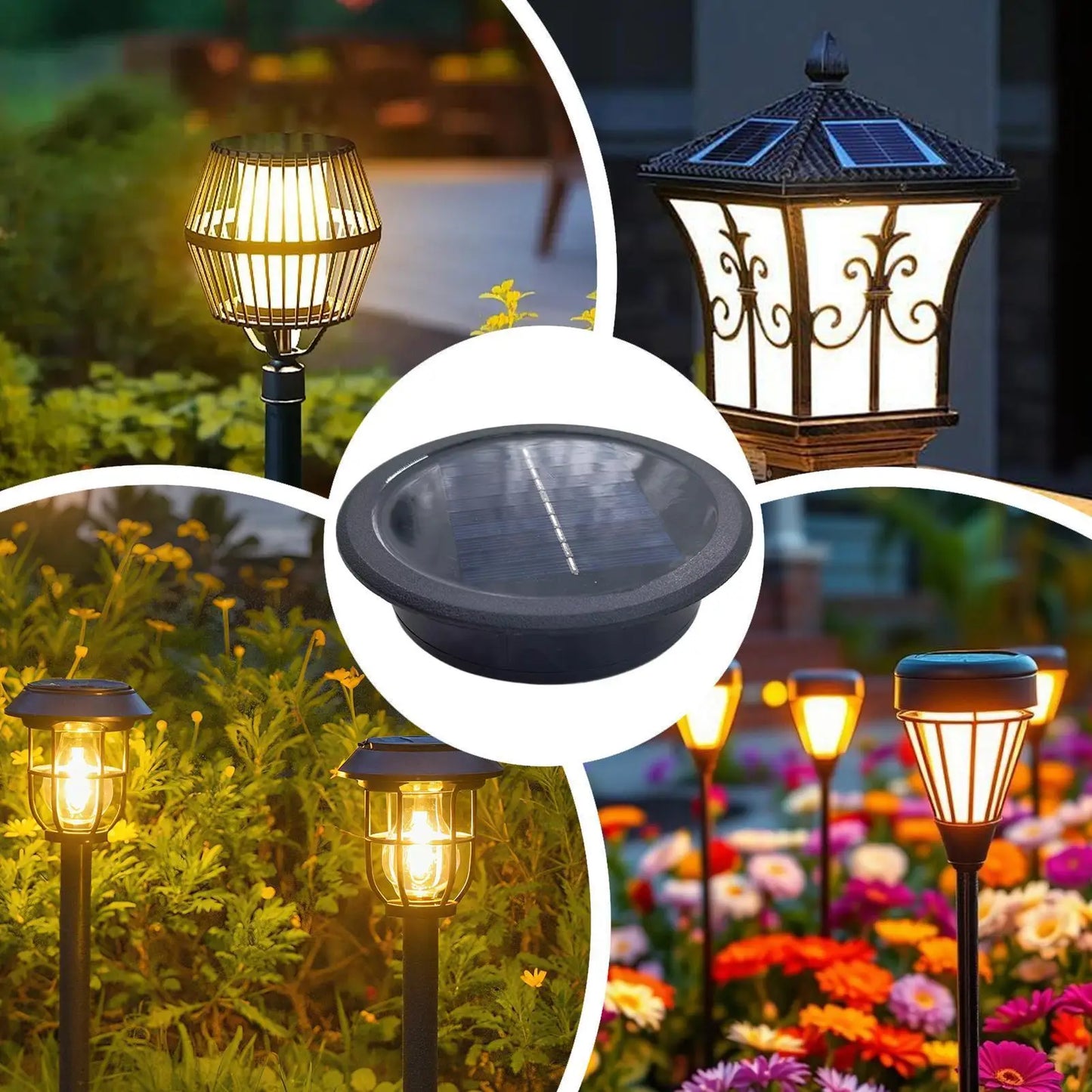 11cm Solar Light Replacement Top | Waterproof LED Lantern Lid Solar Lantern Replacement Top Peaceful Pleasures Health and Wellness