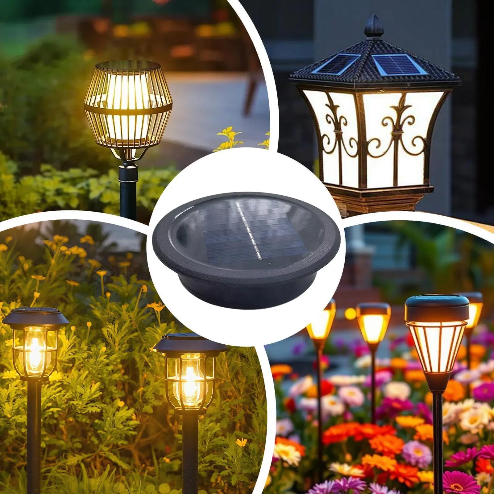 11cm Solar Light Replacement Top | Waterproof LED Lantern Lid Solar Lantern Replacement Top Peaceful Pleasures Health and Wellness