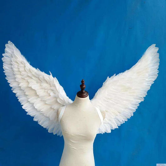 Kids Adult Party Swallow White Angel Feather Wings Halo Magic Wands Cosplay Elastic Straps Wedding Halloween Birthday Props Peaceful Pleasures Health and Wellness