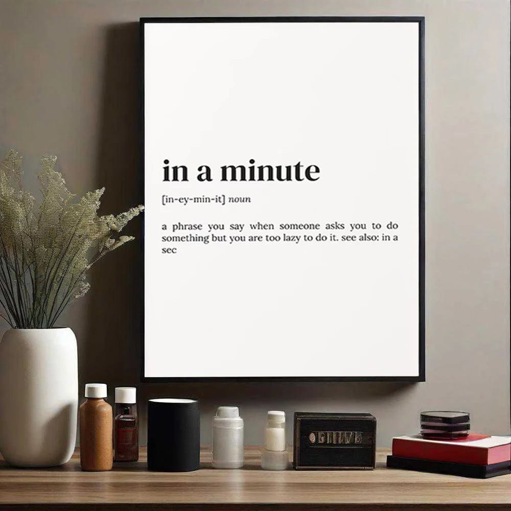Minimalist Quote Canvas Wall Art Print | Modern Home Decor