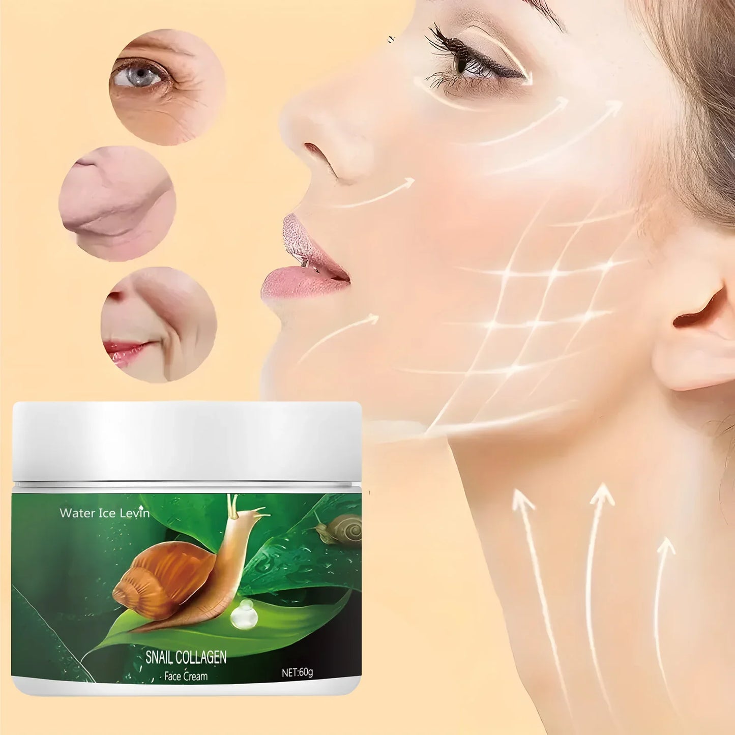 Snail Mucin Anti-Aging Face Cream – Firming & Brightening 60g