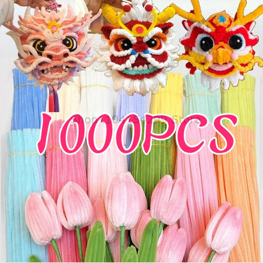Chenille Stem Pipe Cleaners for Crafts & DIY | 100–1000 Pack Craft Pipe Cleaners Oasis Select