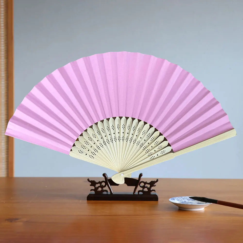 Bamboo Folding Fan – DIY Hand Fan for Weddings & Parties Peaceful Pleasures Health and Wellness