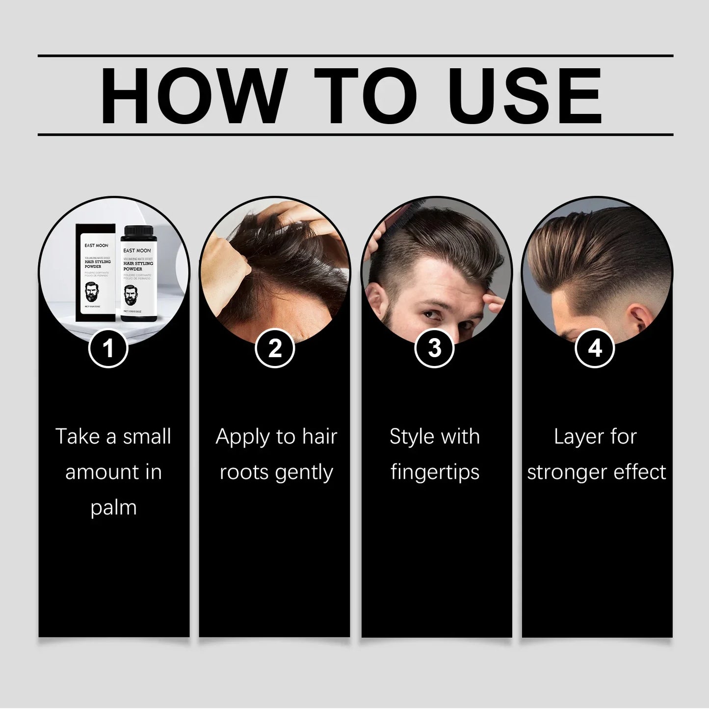 Men's Hair Texture Powder – Volumizing Natural Hold Styler
