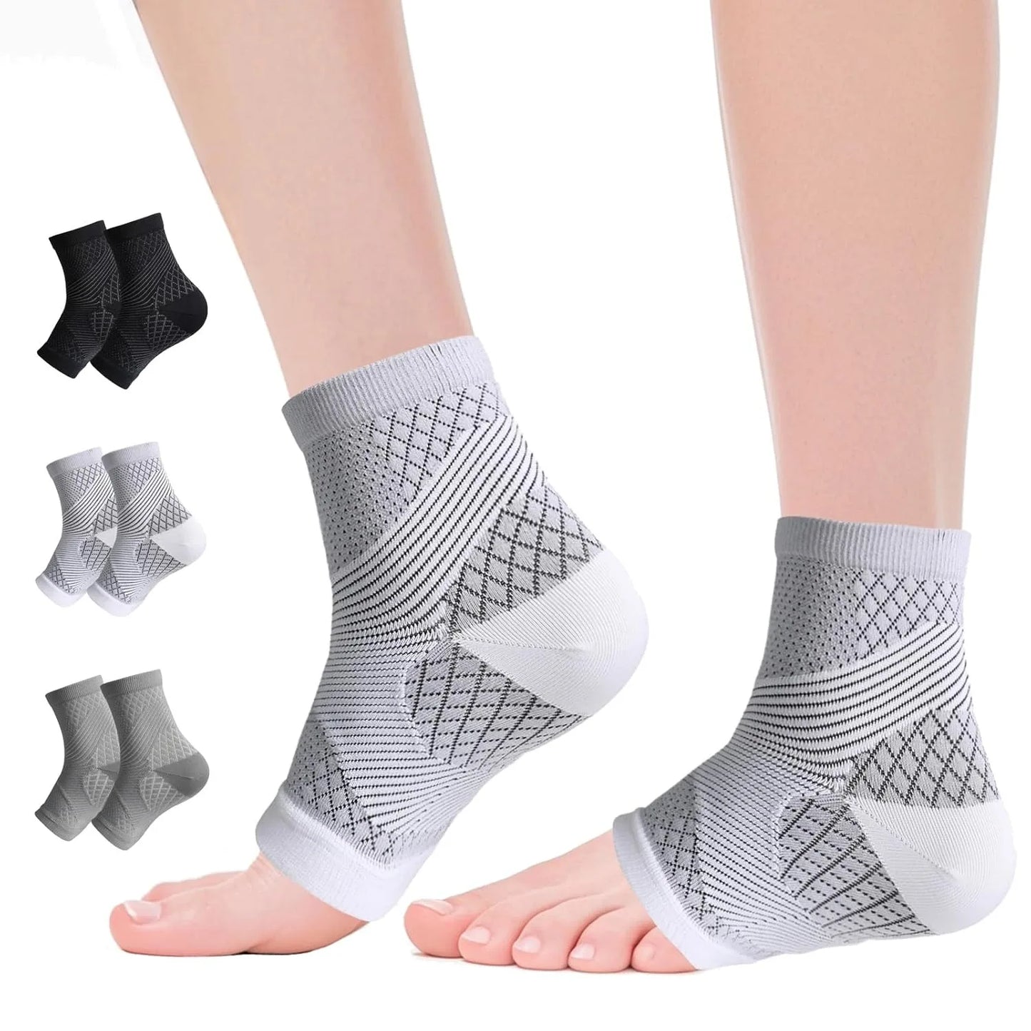 Neuropathy Socks for Women and Men, Nano Soothe Relief Compression Socks Toeless Compression Socks Peaceful Pleasures Health and Wellness