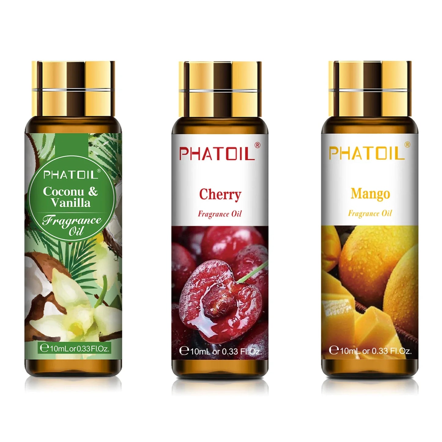 PHATOIL Fruit Fragrance Oils 10ml – Peach, Mango & More