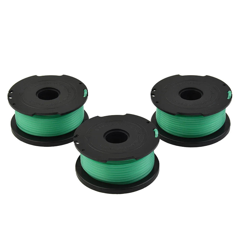 3-Pack Trimmer Spool Line Kit for Black+Decker GL7033 GL8033 GL9035