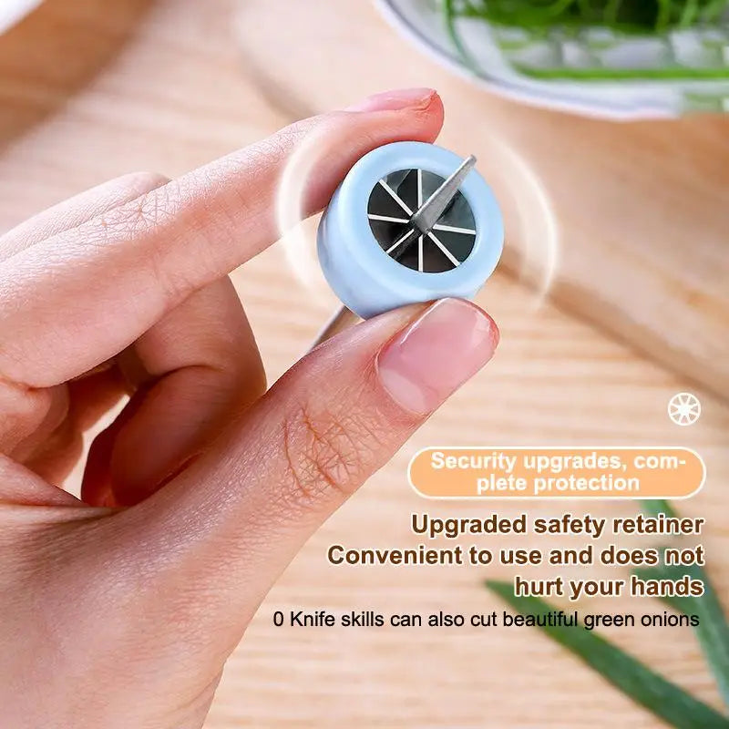 Green Onion Spiral Cutter – Stainless Steel Vegetable Slicer